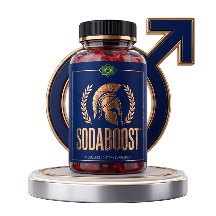 SodaBoost men's vitality gummies bottle